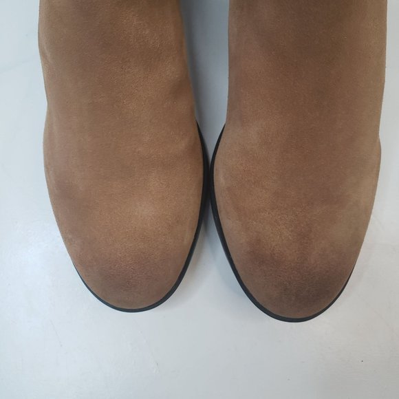 Sorel Slip On Ankle Bootie Size 9 Carmel Brown Suede Casual Outdoor Boots - Picture 4 of 12